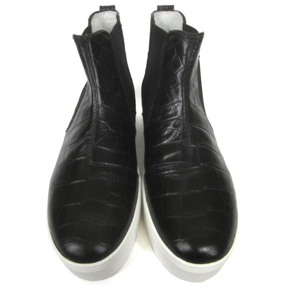 Marc Jacobs Vesey Tennis Shoe 41 EU 11 US New $250 Black Leather Hi-Top Sneaker - Picture 5 of 11